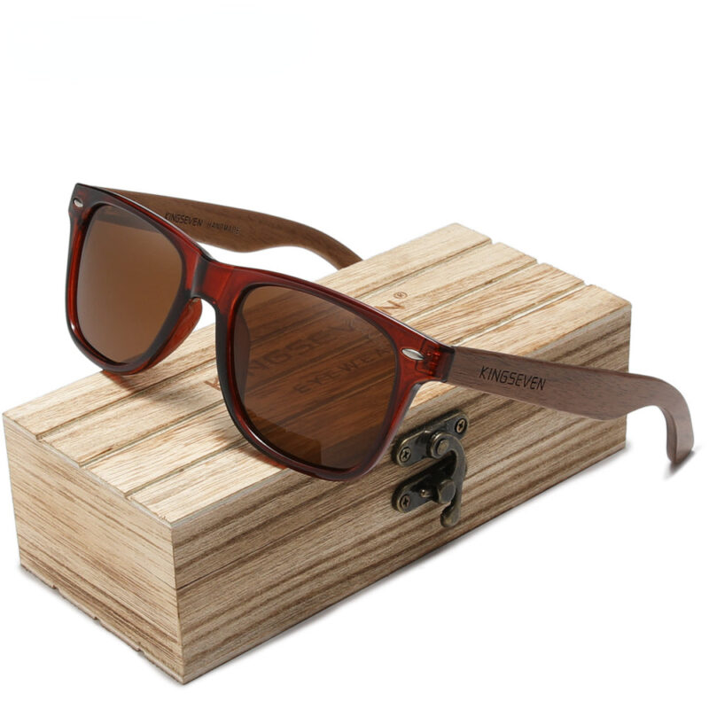 New Black Walnut  Wood Polarized Sunglasses Men's Glasses Handmade  Protection Eyewear Retro Wooden Box - Image 11