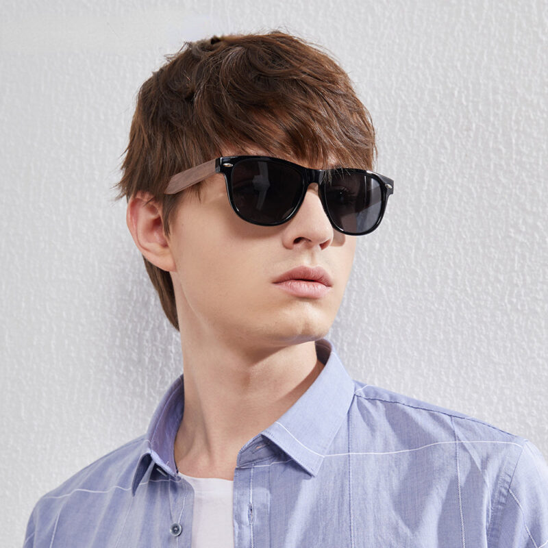 New Black Walnut  Wood Polarized Sunglasses Men's Glasses Handmade  Protection Eyewear Retro Wooden Box - Image 2