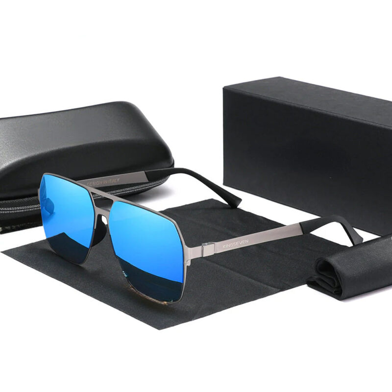 New Driving Men's Polarized Sunglasses Ultra Thin Temples Pilot Sun Glasses For Men UV400 Retro Eyewear