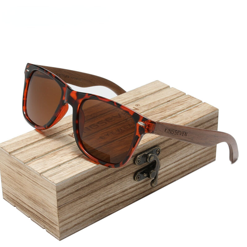 New Black Walnut  Wood Polarized Sunglasses Men's Glasses Handmade  Protection Eyewear Retro Wooden Box - Image 10
