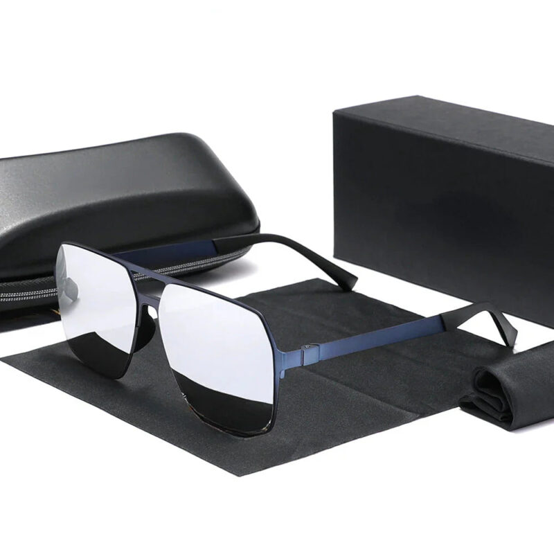 New Driving Men's Polarized Sunglasses Ultra Thin Temples Pilot Sun Glasses For Men UV400 Retro Eyewear - Image 6