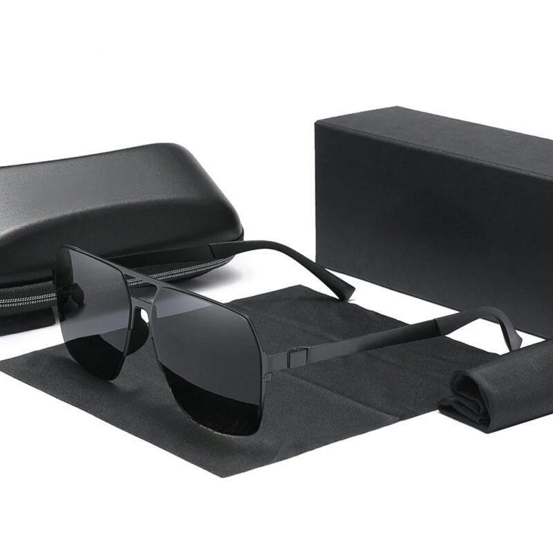 New Driving Men's Polarized Sunglasses Ultra Thin Temples Pilot Sun Glasses For Men UV400 Retro Eyewear - Image 5