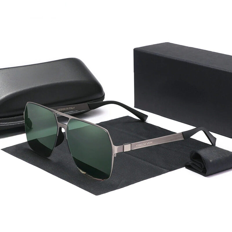 New Driving Men's Polarized Sunglasses Ultra Thin Temples Pilot Sun Glasses For Men UV400 Retro Eyewear - Image 4
