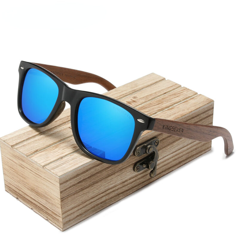 New Black Walnut  Wood Polarized Sunglasses Men's Glasses Handmade  Protection Eyewear Retro Wooden Box - Image 9
