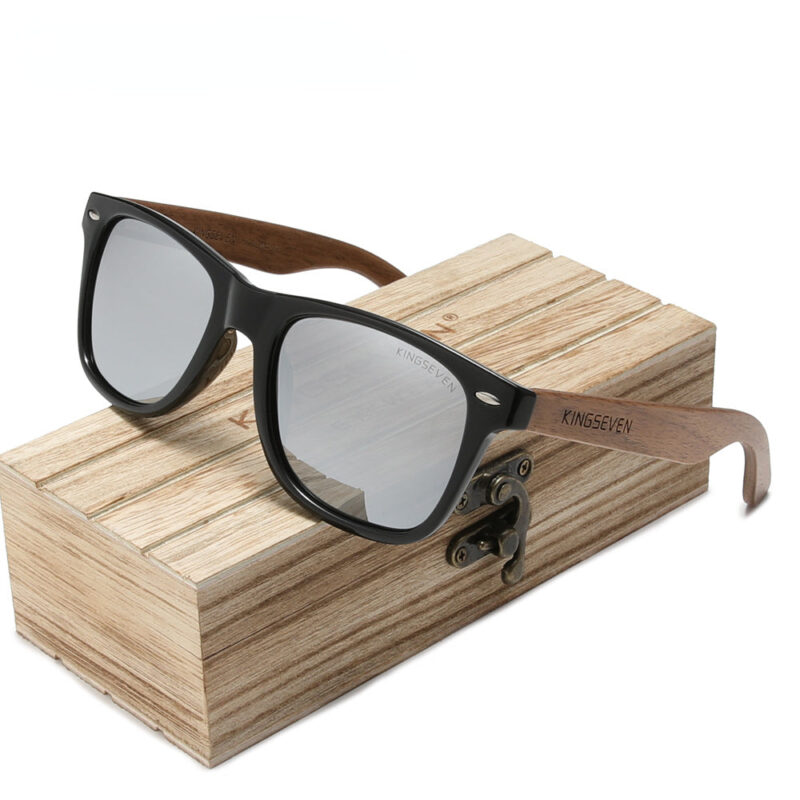 New Black Walnut  Wood Polarized Sunglasses Men's Glasses Handmade  Protection Eyewear Retro Wooden Box - Image 8