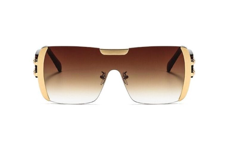 Women Luxury Sunglasses Oversized One Lens Fashion Shades UV400 Vintage Glasses - Image 15