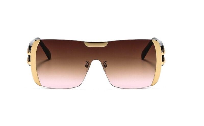 Women Luxury Sunglasses Oversized One Lens Fashion Shades UV400 Vintage Glasses - Image 17