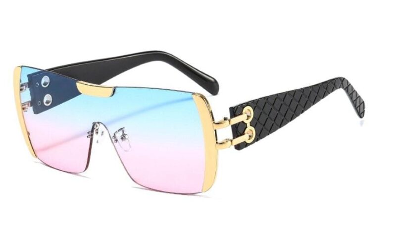 Women Luxury Sunglasses Oversized One Lens Fashion Shades UV400 Vintage Glasses - Image 20