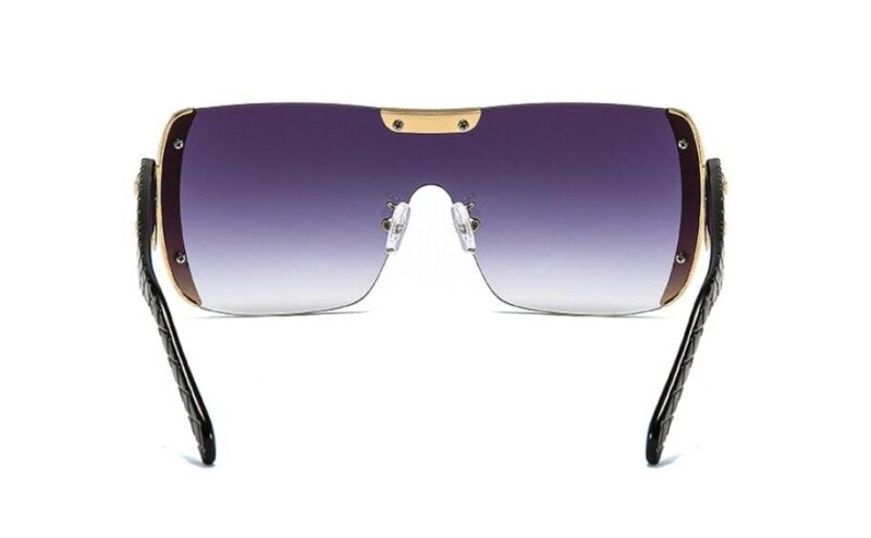 Women Luxury Sunglasses Oversized One Lens Fashion Shades UV400 Vintage Glasses - Image 14