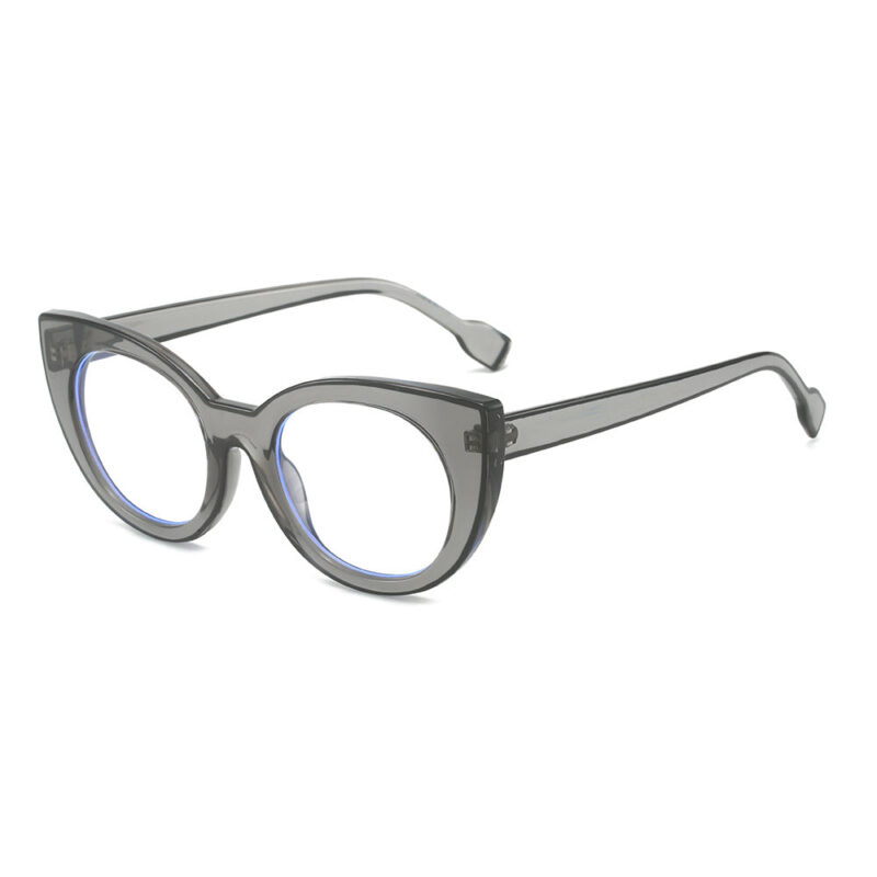 Cat eye flat glasses anti-blue glasses frame cross-border fashion avant-garde glasses frame tide - Image 9