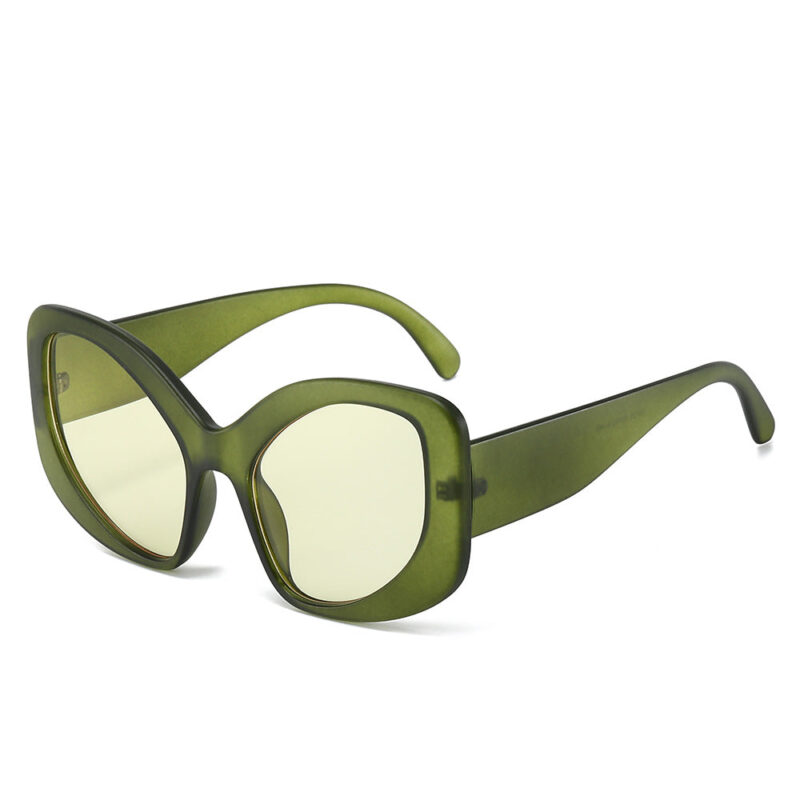 New special-shaped exaggerated decorative sunglasses. colorful taro purple large-frame glasses. the same sunglasses for overseas performances - Image 10