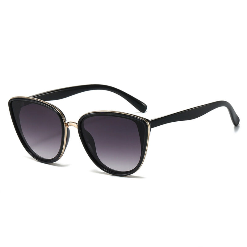 Retro classic cat eye sunglasses. versatile simple women's ferrule metal versatile sunglasses - Image 2