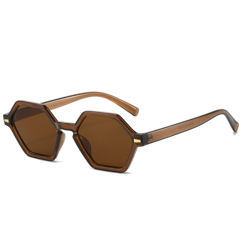 American retro multilateral small frame sunglasses. simple decorative selfie glasses. the same sunshade sunglasses for overseas live broadcasts - Image 11