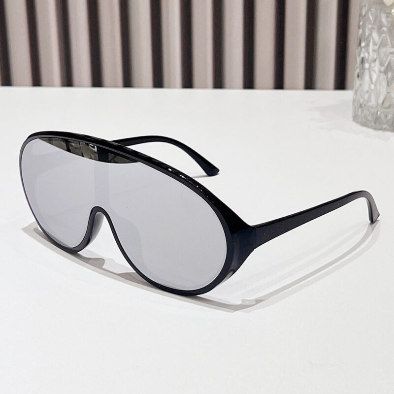 2024 spring new one-piece lenses sunglasses European and American personalized shield integrated large frame eye protection fashion sunglasses - Image 10