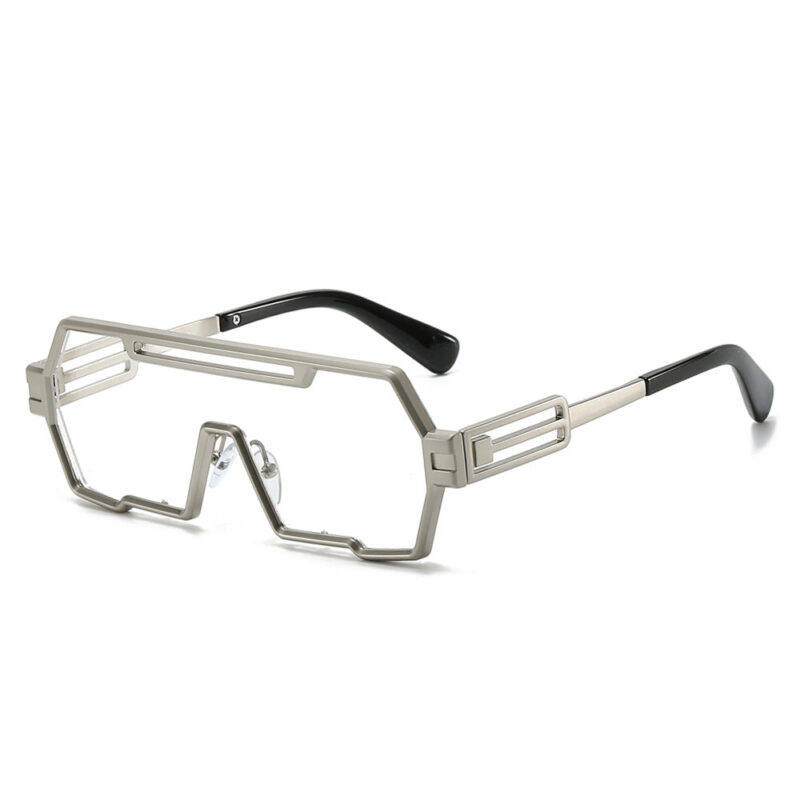 Personalized ancient steampunk sunglasses men's tide. one-piece irregular sunglasses women's cross-border glasses - Image 12