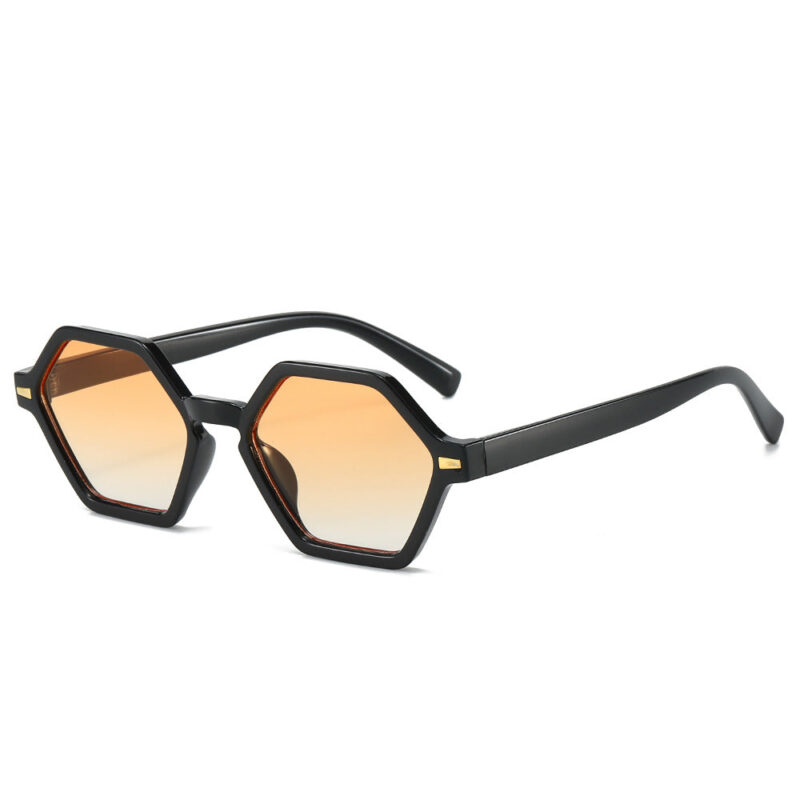 American retro multilateral small frame sunglasses. simple decorative selfie glasses. the same sunshade sunglasses for overseas live broadcasts - Image 7