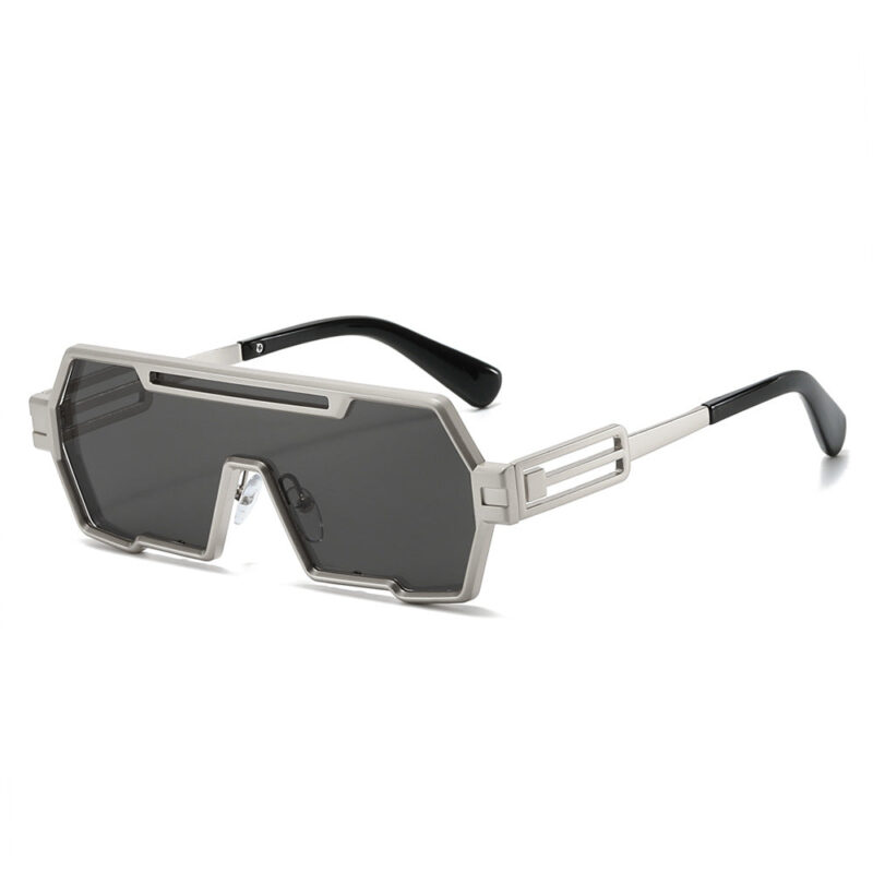 Personalized ancient steampunk sunglasses men's tide. one-piece irregular sunglasses women's cross-border glasses - Image 8