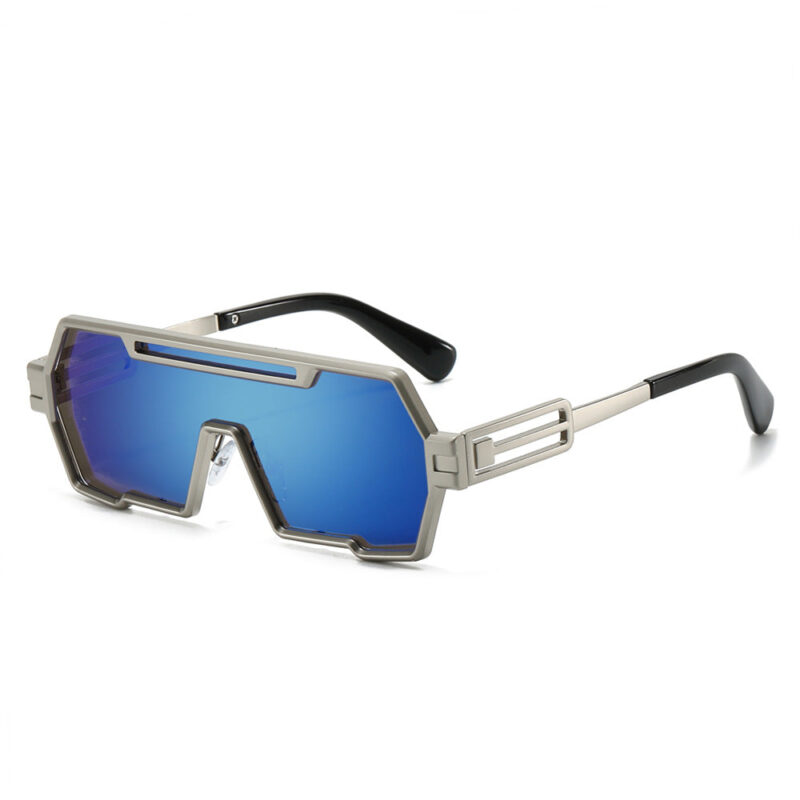 Personalized ancient steampunk sunglasses men's tide. one-piece irregular sunglasses women's cross-border glasses - Image 9