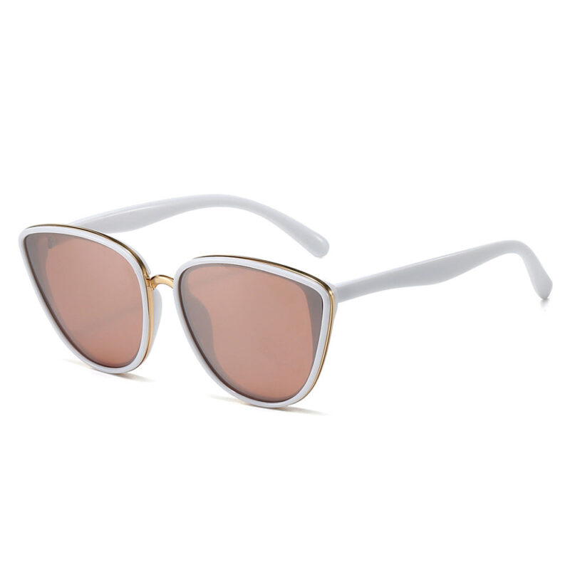 Retro classic cat eye sunglasses. versatile simple women's ferrule metal versatile sunglasses - Image 9
