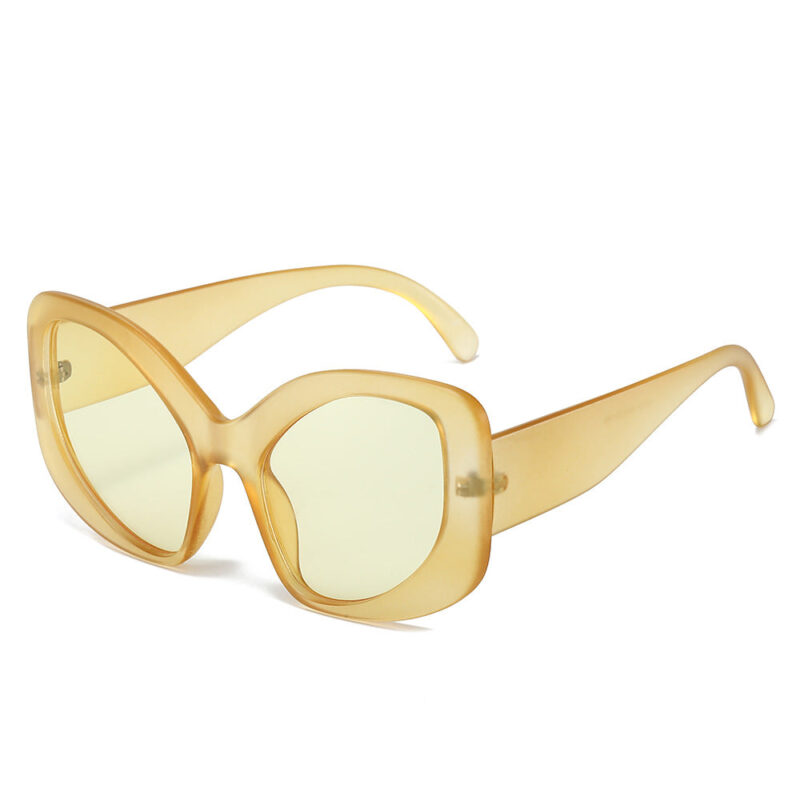 New special-shaped exaggerated decorative sunglasses. colorful taro purple large-frame glasses. the same sunglasses for overseas performances - Image 13