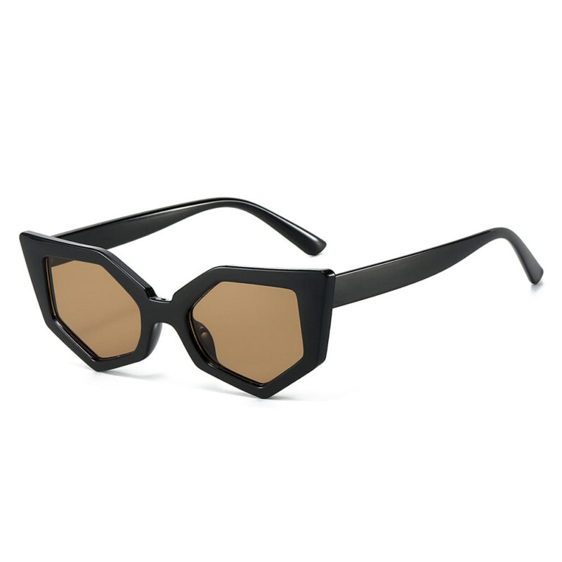New sunglasses European and American personality water chestnut fashion cat eye simple light board sunglasses - Image 4