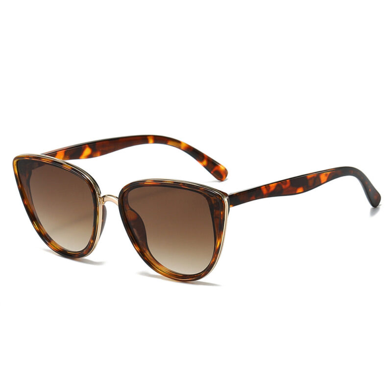 Retro classic cat eye sunglasses. versatile simple women's ferrule metal versatile sunglasses - Image 11