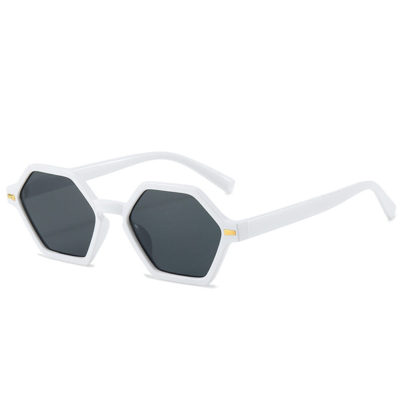 American retro multilateral small frame sunglasses. simple decorative selfie glasses. the same sunshade sunglasses for overseas live broadcasts - Image 12