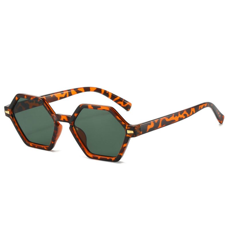 American retro multilateral small frame sunglasses. simple decorative selfie glasses. the same sunshade sunglasses for overseas live broadcasts - Image 9