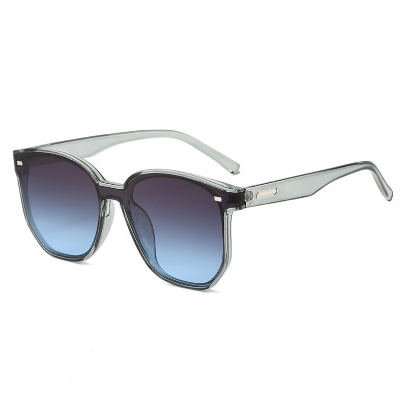 New square fashion sunglasses. European and American personalized lenses. zigzag polygonal rivet sunglasses - Image 9