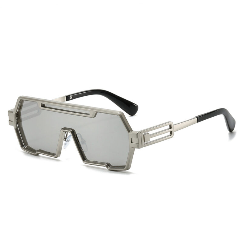 Personalized ancient steampunk sunglasses men's tide. one-piece irregular sunglasses women's cross-border glasses - Image 10