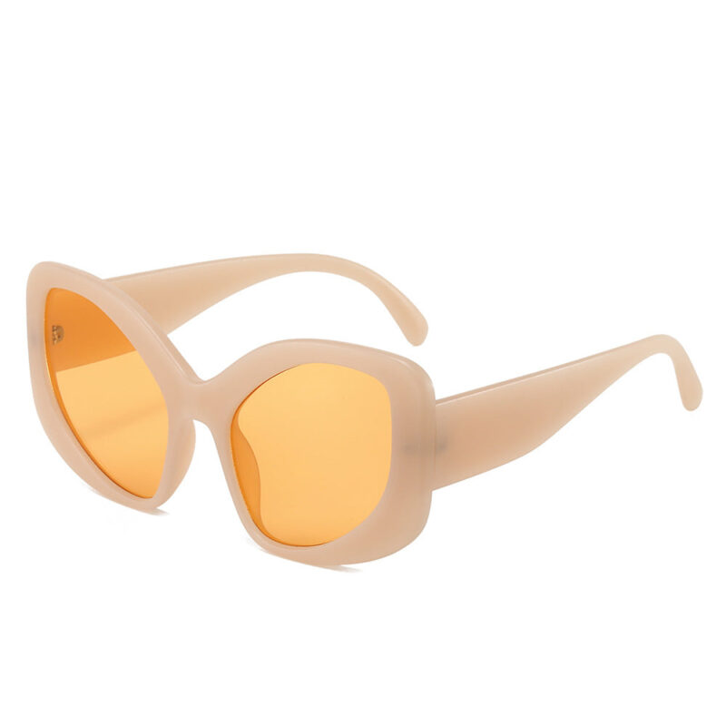 New special-shaped exaggerated decorative sunglasses. colorful taro purple large-frame glasses. the same sunglasses for overseas performances - Image 14