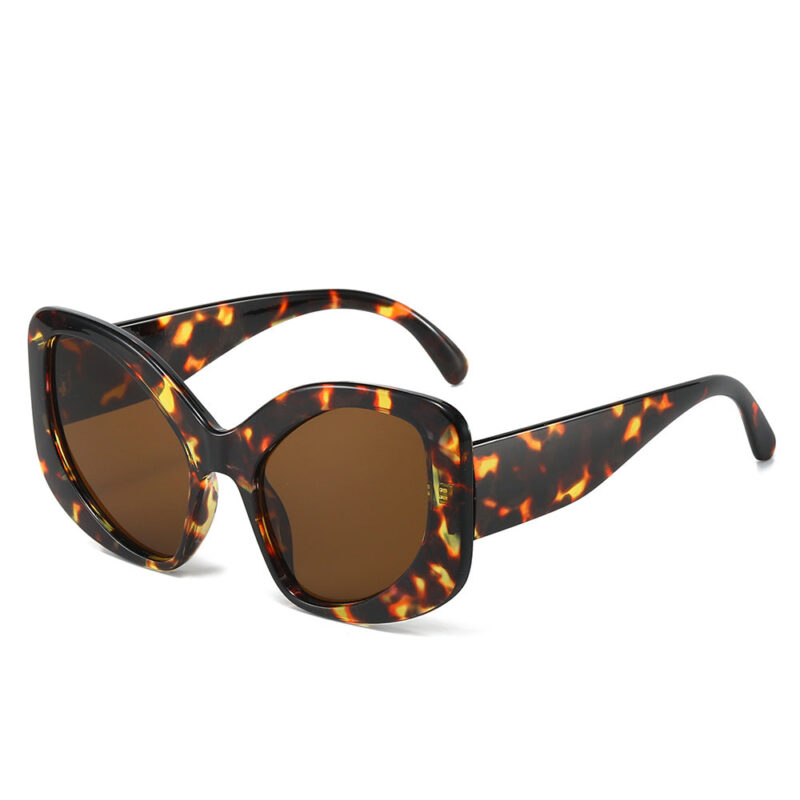 New special-shaped exaggerated decorative sunglasses. colorful taro purple large-frame glasses. the same sunglasses for overseas performances - Image 8