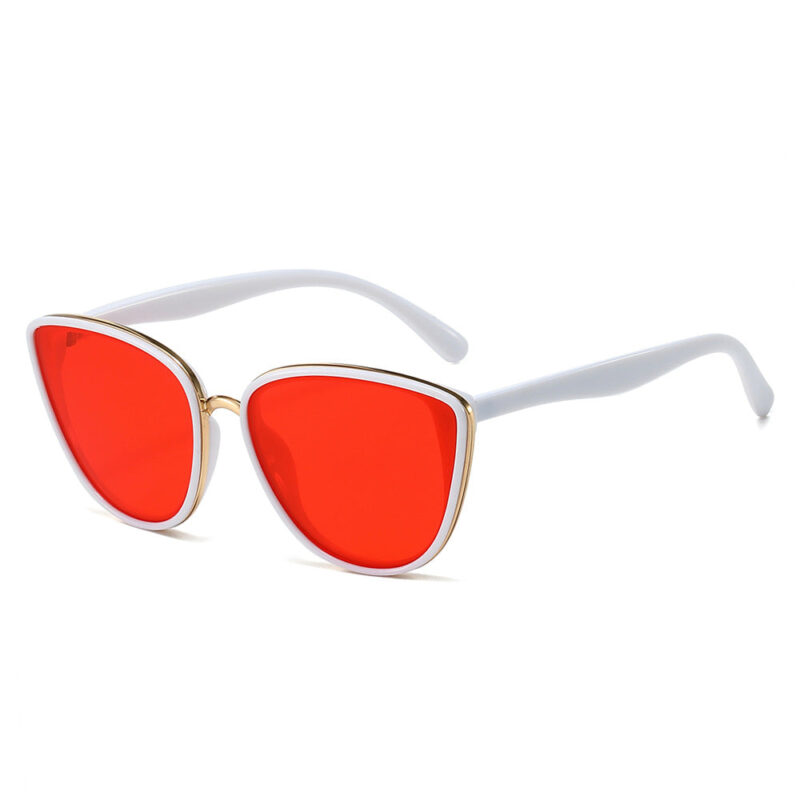 Retro classic cat eye sunglasses. versatile simple women's ferrule metal versatile sunglasses - Image 8