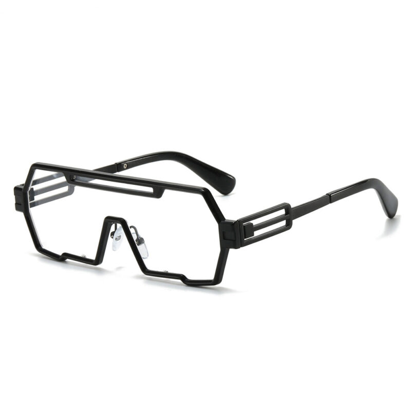 Personalized ancient steampunk sunglasses men's tide. one-piece irregular sunglasses women's cross-border glasses - Image 11