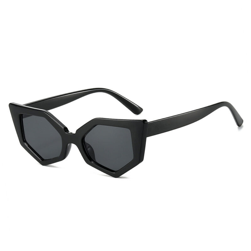 New sunglasses European and American personality water chestnut fashion cat eye simple light board sunglasses - Image 7