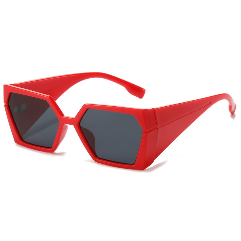 New box sunglasses. European and American fashion personality Internet celebrities Ins hip-hop rectangular fashion sunglasses women - Image 9