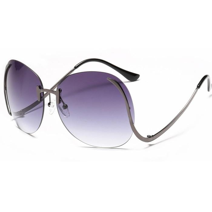 Oversized Rimless Sunglasses Women Vintage Brand Designer Square Sun Glasses Shades Female Pilot Big Frames Eyeglasses UV400 - Image 7