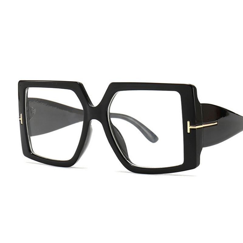 Square Sunglasses Woman Black Oversized Sun Glasses Female Retro Vintage Big Frame Gradient Mirror Lunette De Soleil Femme - Image 12