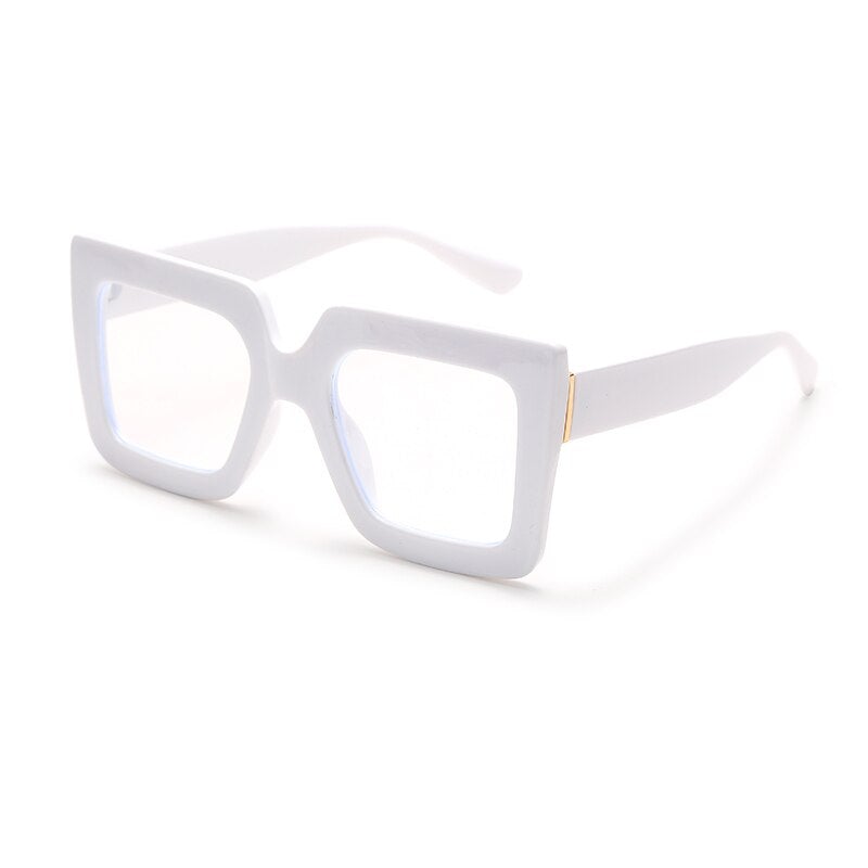 Vintage Oversize Square Glasses Women Men Big Frame Glasses For Female Gradient Spectacles Frame Punk Clear Lens Optical Eyewear - Image 7