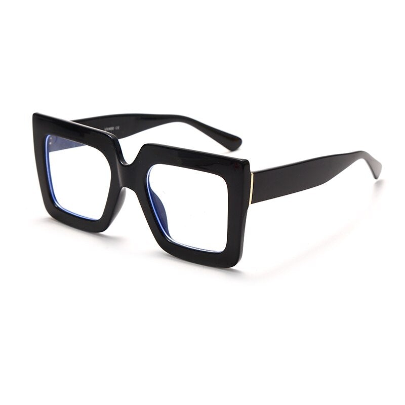 Vintage Oversize Square Glasses Women Men Big Frame Glasses For Female Gradient Spectacles Frame Punk Clear Lens Optical Eyewear - Image 13