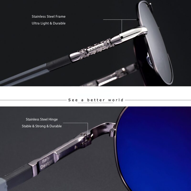 Polarized Sunglasses for Men Women Gradient Lens Sun Glasses Classic Eyewear Accessory Oculos - Image 2