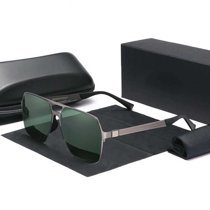 New Driving Men's Polarized Sunglasses Ultra Thin Temples Pilot Sun Glasses For Men UV400 Retro Eyewear - Image 7