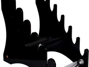 Knife Display Stand,Knife Holder Knife Storage Rack Acrylic Knife Display Case for Survival, Outdoor,  Mini Knife,dagger(Black)