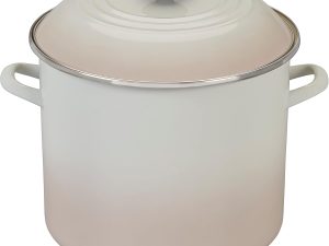 Enamel On Steel Stockpot, 16 qt., Meringue
