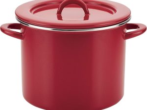 Stock Pot/Stockpot with Lid - 12 Quart, Red