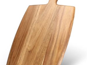 Best Acacia Wood Cutting Board with Handle Wooden Charcuterie Board Kitchen Chopping Boards for Bread Meat Cutting boards Fruit Cheese Serving Board Butcher Block Carving Board, 17" x 10"